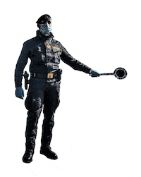 Police Control Sticker by Piramid Studio