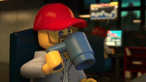 Coffee Say What GIF by LEGO