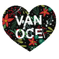 Heart Christmas Sticker
