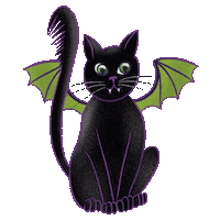 Black Cat Sticker