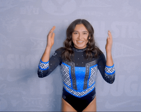 Gymnastics GIF by BYU Cougars