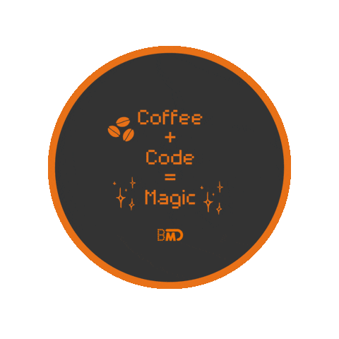 Coffee Coding Sticker by bmdsoftware