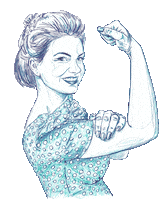 KathleenSteegmans motivation girlpower womenempowerment strongwoman Sticker