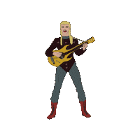 Guitar Shoes Sticker by Jazz Montez