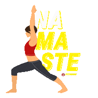 Yoga Namaste Sticker by Fitness Connection