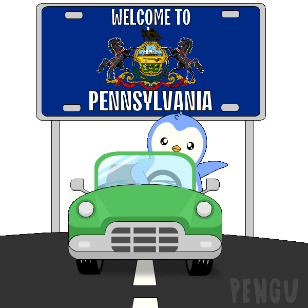 Travel Driving Sticker by Pudgy Penguins