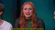 sophie turner i know everything GIF by Team Coco
