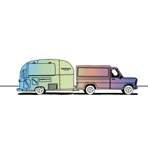 Airstream Taco Truck Sticker by Bodega