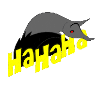 Crow Laughing Sticker by pothounds