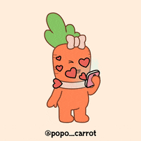 popo_carrot heart omg hearts romance GIF