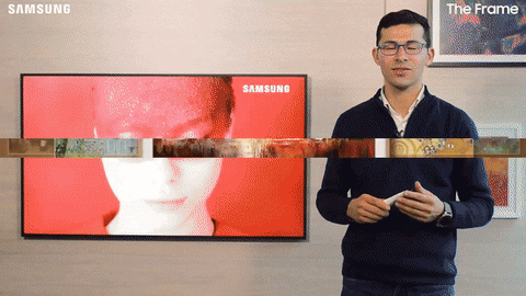 SamsungCo giphyupload samsung tv samsung the frame the frame tv GIF