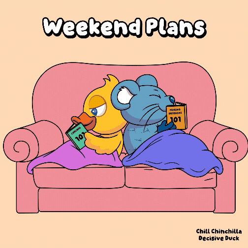 Staying In Saturday Morning GIF by VeeFriends