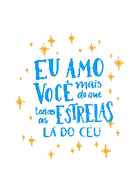 Eu Te Amo Estrelinhas Sticker