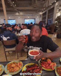Eat Chicken Wings GIF
