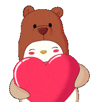 Love You Sticker by Pudgy Penguins