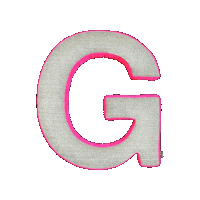 Missmatilda neon g letter missmatilda Sticker