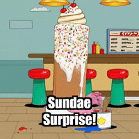 Ice Cream Dessert GIF by The Pigasso