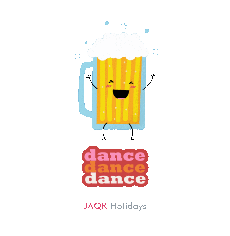 Dance Fun Sticker by LuxuryVillaNorthGoa