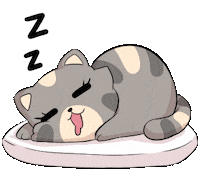 Mew Mew Sleeping Sticker by Jin