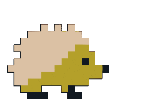 Hedgehog Sticker by ViaLucia