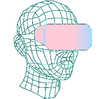 CreativeVR future head vr virtual Sticker