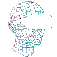 CreativeVR future head vr virtual Sticker