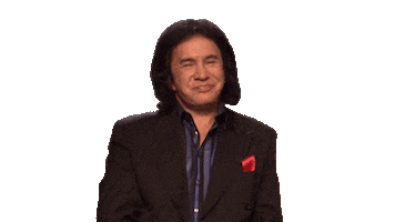 Happy Gene Simmons Sticker by TrueReal