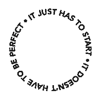 Just Start Sticker by Passion Planner