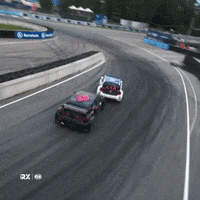 racing crash rally rude hitting GIF