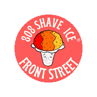 808ShaveIce 808 shave ice shaveice front street Sticker