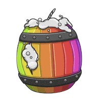 Rainbow Barrel Sticker