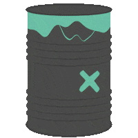 Barrel Turquoise Sticker by KAFT