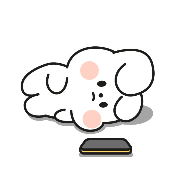 Puppy Waiting Sticker