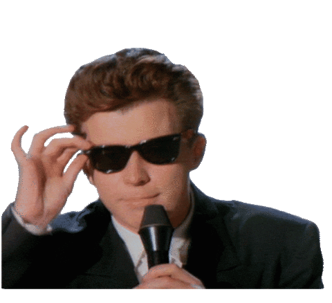 Never Gonna Give You Up Lol Sticker by Rick Astley