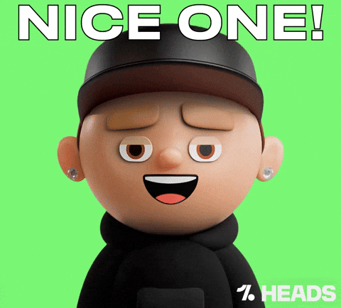 Well Done Thumbs Up GIF by OneFootball Heads