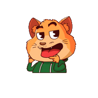 Cat Cartoon Sticker by Sukrin