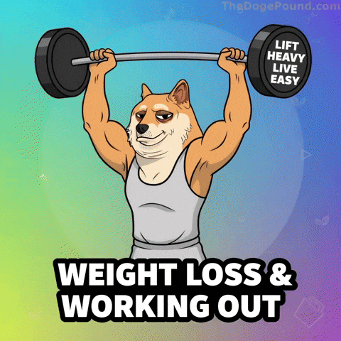 Working Out Weight Loss GIF by Doge Pound