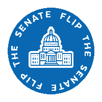 SenateDems senate flip the senate senate democrats dscc Sticker