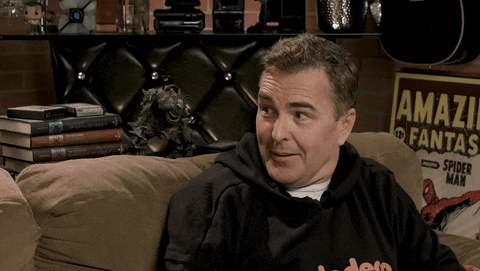 RETROREPLAY giphyupload laugh giggle nolan north GIF