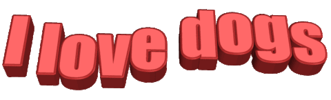 dogs text Sticker
