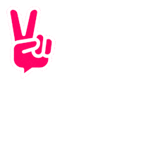 Pink Hand Sticker by Volley