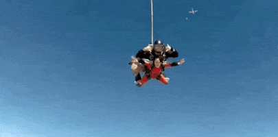 thrill sky diving GIF by Much