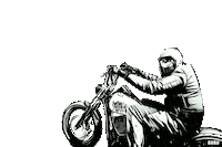 fredxflitzefuss dd harley wheely streetbob Sticker