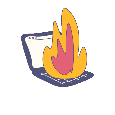 Fire Working Sticker by Clever Code Lab