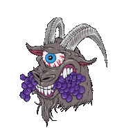 KILLCLIFFLLC blink goat Energy drink grapes Sticker