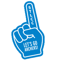 St Louis Blues Cheer Sticker by St. Louis Community College