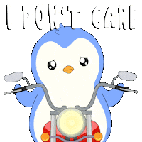 No One Cares Whatever Sticker by Pudgy Penguins