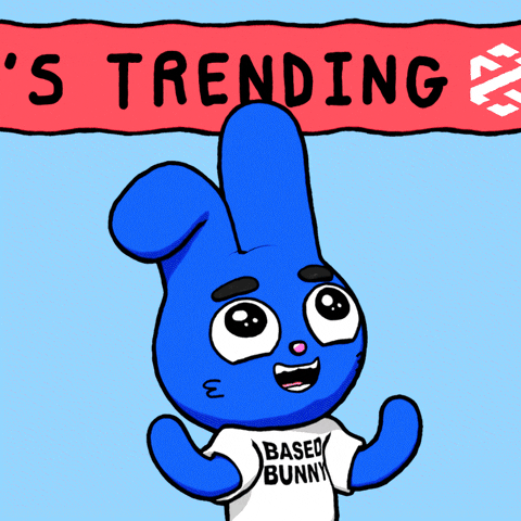 Basedbunny giphyupload happy trending bunny GIF