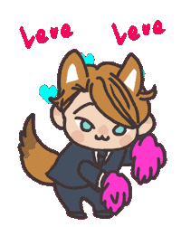 応援 Love Sticker