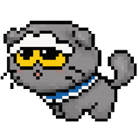 Cat Following Sticker